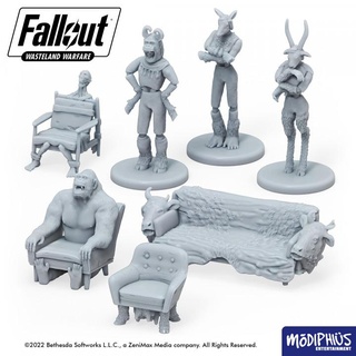 fallout wasteland warfare - print home pack animal decor modiphius entertainment Tabletop 3D Printable Terrain Sci-Fi terrain chair furniture vault tabletop wargame raider bethesda couch settlement mannequin scatter wastelander 3d print model - Mito3D