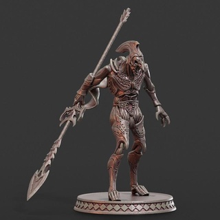 guardian cursed gate thesurrealfactory Tabletop Characters & Creatures Fantasy Universe demon armor knight warrior 3d print model - Mito3D