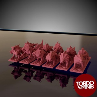 crâne dieux démon doggos muguet miniatures table personnages créatures fantaisie univers chaos 10mm bandes chauffeur 3d print model - Mito3D