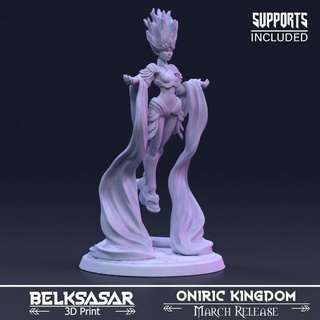 sorcerer servant golden flame variant 2 belksasar 3dprint Tabletop Characters & Creatures Fantasy Universe armor beautiful bracelet detailed fantasy female hair boardgames fury feathers dnd cloth womens cloak 32mm powerful levitating shoulderpad dreamingpuppeteer 3d print model - Mito3D