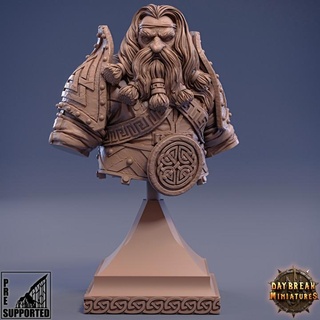 high thane ragnar stoner - bust white ravens norrokk daybreak miniatures Tabletop Characters & Creatures Fantasy Universe Store Fan Art Busts display collector 3d print model - Mito3D
