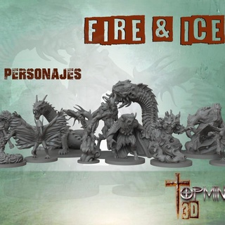 personajes para yol bulucu d ateş buz Ignacio Berbel Garcia masaüstü karakterler yaratıklar fantezi Evren trol Warhammer ogro orkoslar yıllar içinde dev oyun atölyesi 3d print model - Mito3D