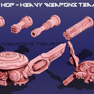 lic hop - heavy weapons team lelanian industrial complex Tabletop Characters & Creatures Sci-Fi Universe Vehicles Machines game games robot table tank vehicle wargames wargaming boardgames boardgame tabletop vehicles tanks wargame 28mm 3d print model - Mito3D