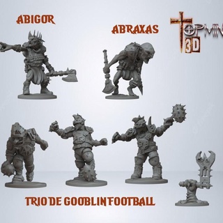 gooblins para juegos de rol ignacio berbel garcia Tabletop Characters & Creatures Fantasy Universe troll d&d orco gigante orcoenano 3d print model - Mito3D