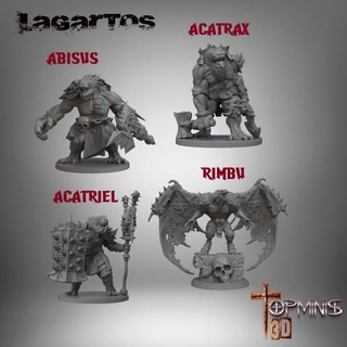 Erkeklerin Lagarto para Warhammer d Ignacio Berbel Garcia masaüstü karakterler yaratıklar fantezi Evren trol orkoslar yıllar içinde Ogros kertenkeleler dev 3d print model - Mito3D