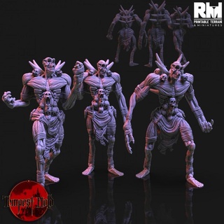 tempest hold bone golems rmprintable dungeons fantasy gaming golem mini miniatures rpg undead warhammer tabletop wargame d&d dnd ghoul pathfinder frostgrave ageofsigmar 5e rm warcry 3d print model - Mito3D