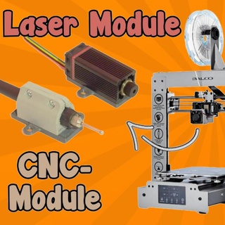 modular 2in1 lasercutter + cnc 3d printer creative electronics Build a 3D Printer cutter laser system 3d print model - Mito3D