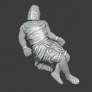 dead crusader knight northern crusades miniatures Tabletop Characters & Creatures Historical Universe 3D Printable Terrain printable battlefield model soldier wargaming miniature tabletop toysoldier templar 28mm scenery wounded teutonic 3d print model - Mito3D