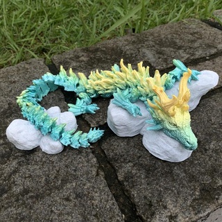 zandhros spirit forest articulated dragon stlflix Toys & Games rpg flexible decor d&d serpent 3d print model - Mito3D