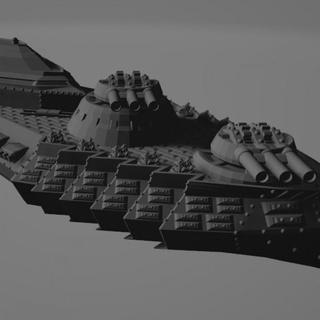 alaskan republic assault battleship berserker class sean lathrop Tabletop Characters & Creatures Sci-Fi Universe Vehicles Machines steampunk diesel 3d print model - Mito3D