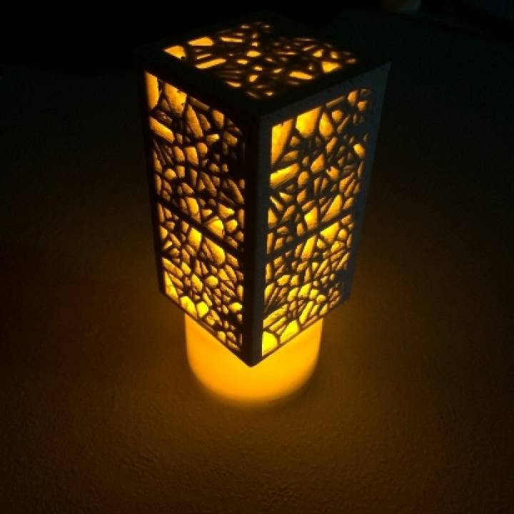 voronoi night light & garden 3D print model - Mito3D