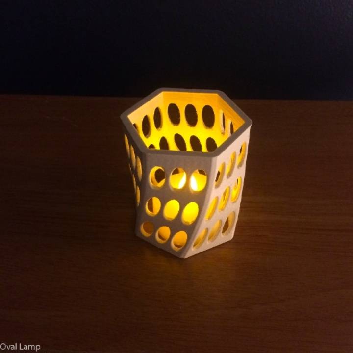 oval lâmpada jardim 3D print model - Mito3D