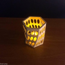 oval lámpara jardín 3d print model - Mito3D