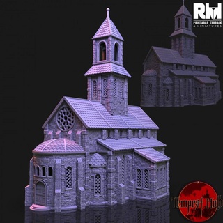tempest hold cathedral rmprintable fantasy gaming miniatures rpg terrain warhammer church wargame d&d dnd scenery pathfinder frostgrave kingsofwar scatter ageofsigmar 5e rm warcry 3d print model - Mito3D