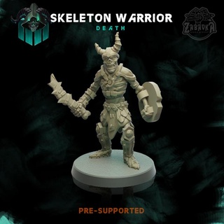skeleton warrior zabavka workshop Tabletop Characters & Creatures Fantasy Universe Store army undead d&d 28mm dnd fatnasy 3d print model - Mito3D