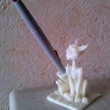 gato cheshire caneta titular jardim cat alice 3d print model - Mito3D