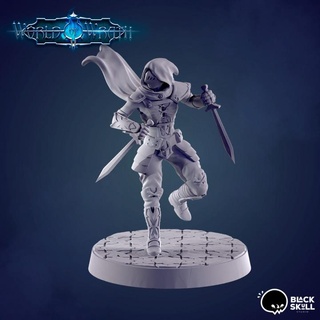 kethra p2 human ranger black skull studio Tabletop Characters & Creatures Fantasy Universe dungeonsanddragons dnd supported 3d print model - Mito3D