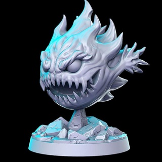 flamemaw 32mm dnd rn Estudio fantezi canavar ateş final rpd 3d print model - Mito3D