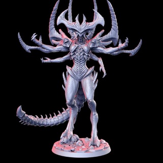 shadhakairis demonio reina 32mm dnd rn estudio mesa caracteres criaturas fantasía universo diablo rpg señor 3d print model - Mito3D