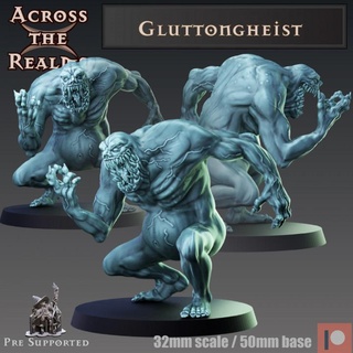gluttongheist across realms Tabletop Characters & Creatures Fantasy Universe Store gaming ghost horror rpg undead miniature tabletop dnd pathfinder 5e grizelda 3d print model - Mito3D