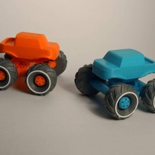 mini monster truck suspensão brinquedos games 3d print model - Mito3D
