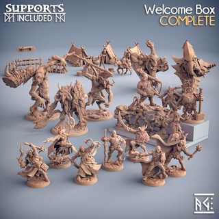 bienvenidos caja haz artesano gremio dragones mazmorras fantasía mini modular rpg Troll rock miniatura mesa apoya juego guerra dnd taberna ttrpg nubes presupuesto soportado 3d print model - Mito3D