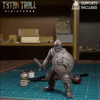 northern guard 01 pre-supported tytantroll miniatures Store dragons dungeons fantasy game scale thrones stark minis pack patreon archers drunk bundle 32mm miniaturesminis 3d print model - Mito3D