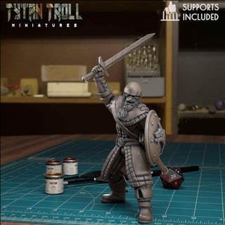 northern guard 02 pre-supported tytantroll miniatures Store dragons dungeons fantasy game scale thrones stark minis pack patreon archers drunk bundle 32mm miniaturesminis 3d print model - Mito3D