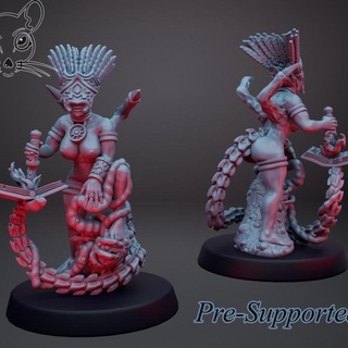 mother cult ratman forge Tabletop Characters & Creatures Fantasy Universe warhammer necromunda mage chaos nsfw tzeench 3d print model - Mito3D