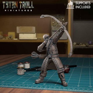 northern archer volley pre-supported tytantroll miniatures Store dragons dungeons fantasy game guard scale thrones stark minis pack patreon archers drunk bundle 32mm miniaturesminis 3d print model - Mito3D
