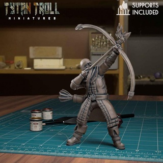 northern fire archer volley pre-supported tytantroll miniatures Store dragons dungeons fantasy game guard scale thrones stark minis pack patreon archers drunk bundle 32mm miniaturesminis 3d print model - Mito3D