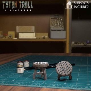 stool pre-supported tytantroll miniatures Store dragons dungeons fantasy game guard scale thrones stark minis pack patreon archers drunk bundle 32mm northern miniaturesminis 3d print model - Mito3D