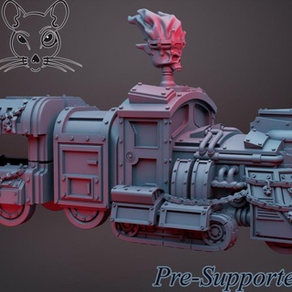 tryhard train ratman forge Tabletop Characters & Creatures Sci-Fi Universe Vehicles Machines warhammer necromunda 3d print model - Mito3D