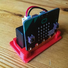 simple soporte bbc micro bits educación pie microbit 3d print model - Mito3D