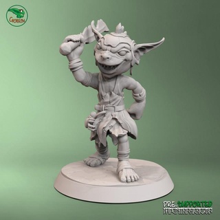 crazy goblin - village art studios Tabletop Characters & Creatures Fantasy Universe figurine games highdetail rpg toys warhammer hammer 3dprinting boardgame tabletop wargame dnd 3dminiature ttrpg humanoids dndminiature dndcharacter 3d print model - Mito3D