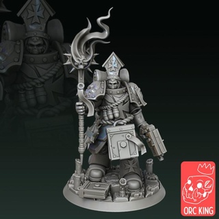 space priest orc king studio Tabletop Characters & Creatures Sci-Fi Universe Store 40k warhammer marine spacemarine warhammer40k blacktemplar 3d print model - Mito3D