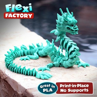 flexi print-in-place imperial dragon factory Toys & Games print fantasy daniel place fidget flexy dan sopala 3d print model - Mito3D