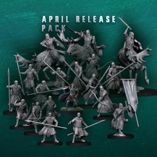 april release pack 2022 - digital davale games Tabletop Characters & Creatures Fantasy Universe fantasy wargames miniature 3dprinting 28mm dnd frostgrave tabletopgames humans davalegames 3d print model - Mito3D