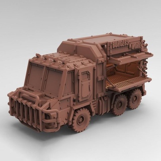tt pattern food truck tesseract tomb Tabletop Characters & Creatures Sci-Fi Universe Vehicles Machines Store 40k vehicle warhammer necromunda fallout tabletop warhammer40k gaslands foodtruck lorry 3d print model - Mito3D