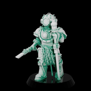 akwafell auxilia master tideseer kdude kreations Tabletop Characters & Creatures Sci-Fi Universe Store 40k guard magician warhammer wizard imperial underwater dnd nautical astra militarum psyker 3d print model - Mito3D