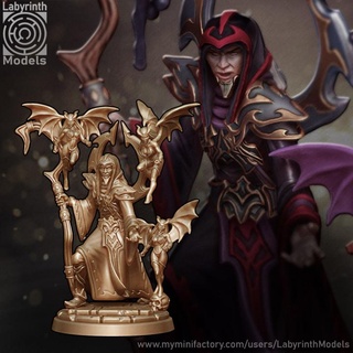 warlock succubi - 32mm scale labyrinth models Tabletop Characters & Creatures Fantasy Universe demon dungeons fantasy hero rpg wargaming warhammer character miniature boardgame tabletop succubus wargame patreon d&d sorcerer 3d print model - Mito3D