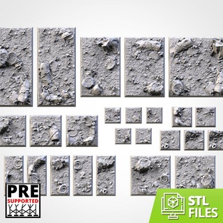 forest bases square txarli factory Tabletop accessories 3D Printable Terrain Fantasy fantasy game king lost warhammer world workshop wars kingdom base age accesories forge titan rectangular 9th thematic 3d print model - Mito3D