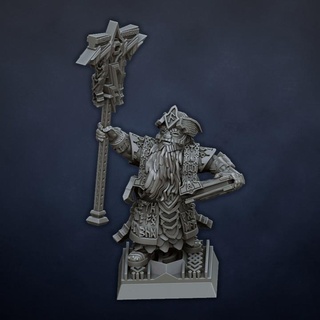 runesmith dragon's lake miniaturas  Tabletop Tabletop Characters & Creatures Fantasy Universe Tabletop Tabletop Characters & Creatures fantasy hero rpg wargames runic dwarf wargame rol 9thage warhammerfantasy ageofsigmar aos theninthage oldworld dwarvenholds  3d print model - Mito3D