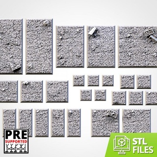 treasures bases square txarli factory Tabletop accessories 3D Printable Terrain Fantasy game king lost warhammer world workshop wars kingdom base age accesories forge titan rectangular 9th thematic fantsay 3d print model - Mito3D