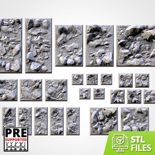 chaos hell bases square txarli factory Tabletop accessories 3D Printable Terrain Fantasy fantasy game king lost warhammer world workshop wars kingdom base age accesories forge titan rectangular 9th thematic 3d print model - Mito3D