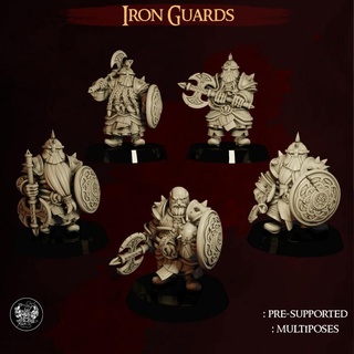 dwarf iron guards master forge Tabletop Characters & Creatures Fantasy Universe dwarfironguards 3d print model - Mito3D