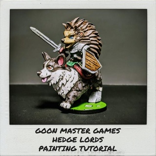 hedgehog corgi cavalry 2 goon master Tabletop Characters & Creatures Fantasy Universe animal beast creature cute dog forest mount wargaming miniature lord tabletop chibi dnd anthropomorphic fey hedge 3d print model - Mito3D