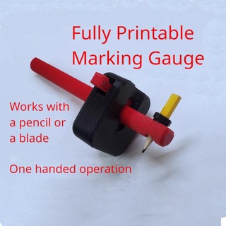 marking gauge - fully printable allan macmillan Education University Engineering Science Mechanical engineering tools woodworking 3d print model - Mito3D