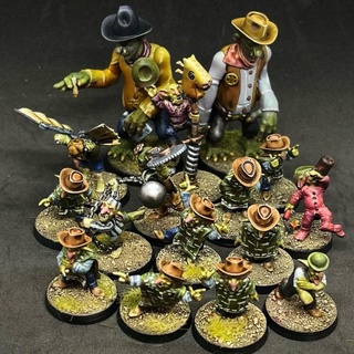 wild west goblin team complete bloodbowl pre-supported calaverd3d Tabletop Characters & Creatures Fantasy Universe western fantasyfootball secretweapon 3d print model - Mito3D