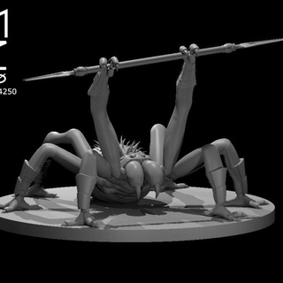 aranha leng miguel Zavala tampo mesa personagens criaturas fantasia universo 3d print model - Mito3D